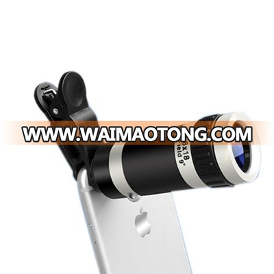 Mobile Phone Telescope 8x18mm Monocular Telescope For Mobile phone Include Fixation Clamp Iphone telescope